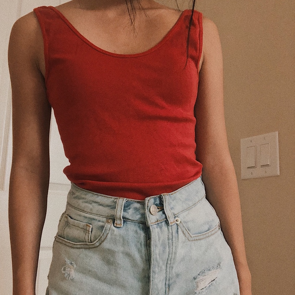 Brandy Melville red tank top